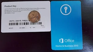 Microsoft Office Home & Business 2013 Product Key Card, SKU T5D-01575, Retail - Picture 1 of 1