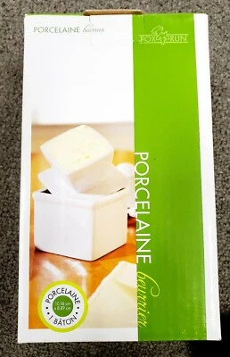 Fox Run White Porcelain Butter Keeper. - Image 1 of 4