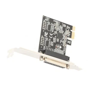 PCIE Expansion Card PCI Express 1X IEEE 1284 DB25 Parallel Port Printer Port New - Picture 1 of 22
