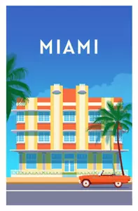 TRAVEL POSTERS 9003 - Miami 11 x 17 - Picture 1 of 4