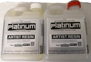 Artist RESIN for EPOXY RESIN ART - ULTRA CLEAR coating, UV stable 2 ltr kit 1:1 - Picture 1 of 10