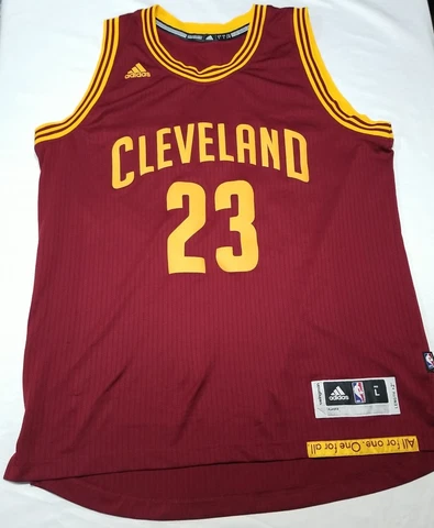 Lebron James Adidas Jersey Mens Large Swingman NBA Cleveland Cavs All For One 23 Cover