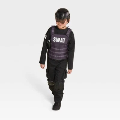 Niños SWAT Oficial Halloween Disfraz Mono con Accesorios 6-7 Pequeño #1719 Foto 1 de 4