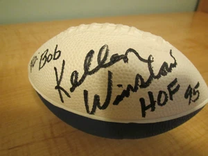 Kellen Winslow Sr. Autograph Football HOF 1995 No COA - Picture 1 of 4