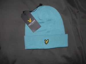 MENS LYLE & SCOTT VINTAGE GOLF / BEANIE HAT. BLUE. ONE SIZE. NEW. - Picture 1 of 2