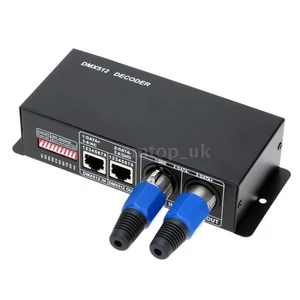 DMX512 4CH*4A Decoder LED Controller 4CH Driver RGBW LED Strip Light 12-24V B2LB - Picture 1 of 7