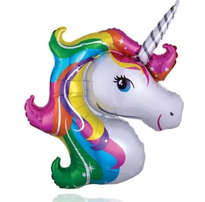 XXL Luftballon Einhorn 110x85cm Helium Folienballon Geburtstag Dekoration - Bild 1 von 7