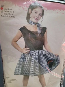 Girls Halloween Costume Bobby Soxer Size 4-6 - Picture 1 of 4