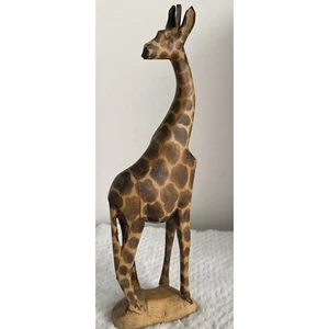 Handgefertigte geschnitzte Holz Giraffe Figur Made in Kenya Tier Wild Deko - Bild 1 von 10