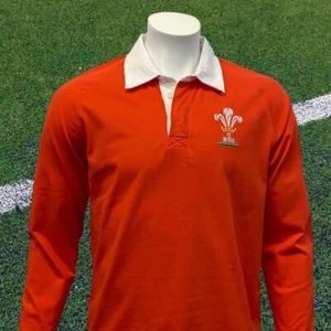 Camisa Jersey Welsh Rugby Union WRU Rygbi Cymreig 100% Algodón Talla Pequeña En muy buena condición - Imagen 1 de 13