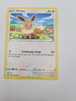 x4 Eevee - 205/264 - Common Pokemon SS08 Fusion Strike M/NM