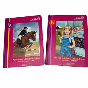 Our Generation Books 6 and 21 Lorelei Ice Cream Lily Ana Shelby Stables Lot of 2 - Foto 1 di 8