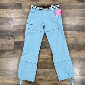 Skechers Pants Girls 12 Green Lined Belted Convertible Outdoor Polyester NWT - Picture 1 of 17