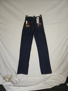 1970s Vintage Girls Denim LUV-IT jeans Hot Rollers Roller Skating Denim. (2npr) - Picture 1 of 6