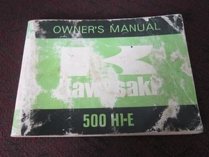 1973 Kawasaki 500 H1-E Owner's Manual - Picture 1 of 6