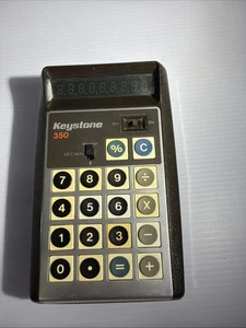 Vintage Keystone 350 Taschenrechner mit Etui - nur für Ersatzteile - Bild 1 von 10