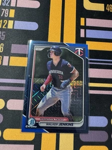 2024 Bowman Walker Jenkins Blue Mojo Refractor /150 - Picture 1 of 2