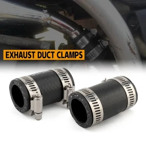 2 PCS Rubber Exhaust pipe clamp Black For Yamaha Banshee 350 YFZ350 1987-2006  - Imagen 1 de 16