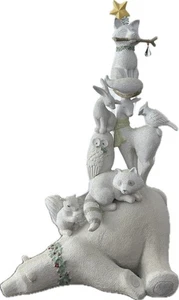 Große 20" Weihnachten Winter Wilderness gestapelte Tierfigur von Grasslands Road - Bild 1 von 7