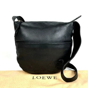Loewe Anagram Shoulder Bag Nappa Leather Unisex Fully Patterned Used - Picture 1 of 10