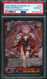 PSA 10 Prinz Rupprecht AZL/S119-070 SP Azur Lane Weiss Schwarz Japanese - Picture 1 of 2