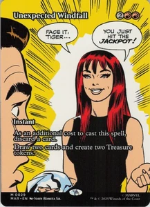 Unexpected Windfall (Borderless) M Marvel Universe Eternal-Legal 29 NM Normal MT - Picture 1 of 2