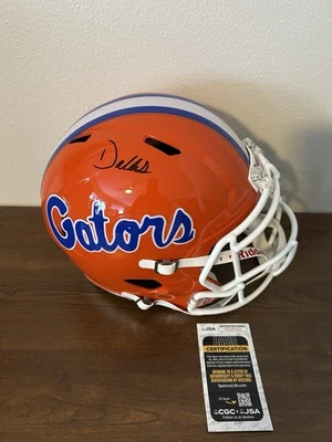Dallas Wilson Autographed Signed Helmet Orange Full Size Florida Gators JSA Cert - Image 1 of 2