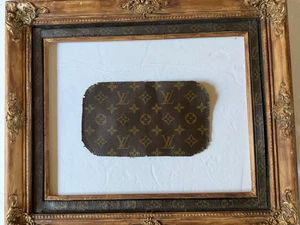 Scrap Fabric Louie Vuitton Cut Repair Replace, Reuse Crafts - Picture 1 of 5