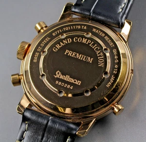[N MINT] SHELLMAN Grand Complication Premium 6771-T011179TA Men's Quartz Watch - Picture 1 of 11