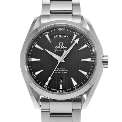 OMEGA Seamaster Aqua Terra Co-axial Day-Date 231.10.42.22.01.001 black WATCH... - Image 1 of 4
