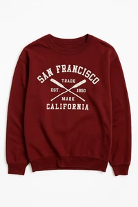 Vintage San Francisco Women's Crew Neck Sweatshirt Pink Heather Size Small S - Picture 1 of 6