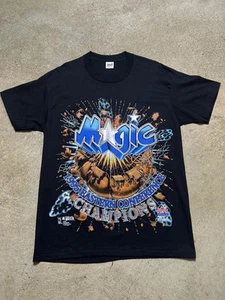 Vintage 1995 Orlando Magic Conference Champions T-Shirt XL Black NBA Rare NWOT - Picture 1 of 11