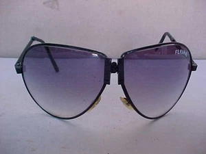 mcm vintage aviator style ferarri folding sunglasses in original case - Picture 1 of 13