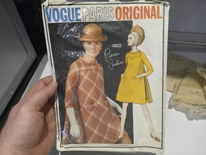 VOGUE PARIS ORIGINAL 1802 Pierre Cardin ORIGINAL Size 14 Bust 34 - Picture 1 of 22