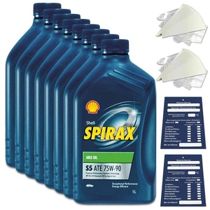 8 Liter original Shell Spirax S5 ATE 75W-90 Getriebeöl 5011987176249 GL-4 GL-5 - Bild 1 von 4