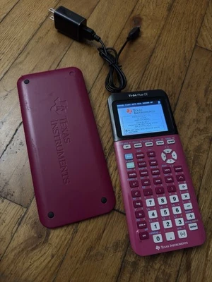 Texas Instruments TI-84 Plus CE Color Graphing Calculator - Pink - Tested - Image 1 of 4