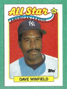 1989 Topps Baseball - Dave Winfield #407 Yankees All Star HOF - Bild 1 von 2