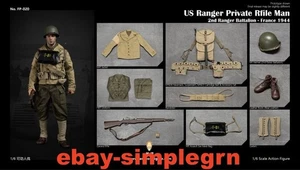 Facepoolfigure FP020 WWII US Ranger Private Rifle Man France 1944 1/6 In Stock - Picture 1 of 11