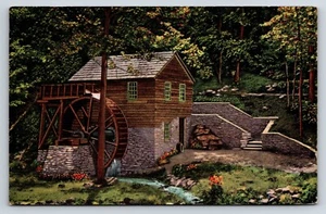 Postcard Norris, Tennessee Old Rice Grist Mill Lost Creek Built by James Rice - Picture 1 of 2