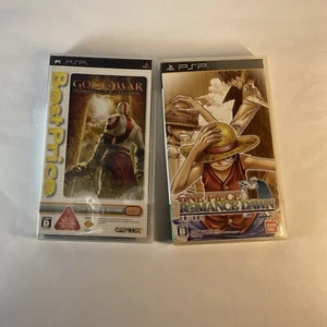 PSP God of War Chains of Olympus & One Piece Romance Dawn - Lot of 2 -Japan Game - Picture 1 of 24
