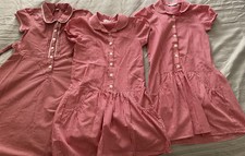Girls Red Check School Summer Dresses Bundle 8-9 M & S X2 , TU 9 (3 items) EUC