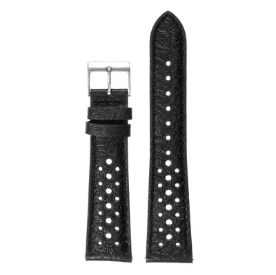 DASSARI Vintage 70's Perforated Leather Rally Watch Band Quick Release Strap - Image 1 of 4