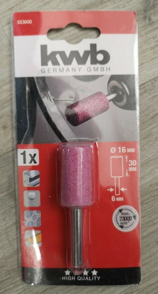 KWB Keramik Edelkorund Schleifstift, zylindrisch 16x30 mm - Bild 1 von 1