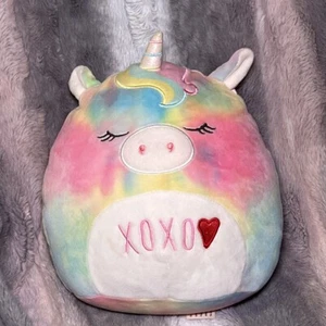 Kellytoy Squishmallow Anica Einhorn 8" XOXO Love Pastell Batik - Bild 1 von 6