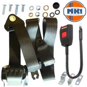 Mk1 Oldtimer Teile Extra Lang Vorne 3 Punkt Automatik Sicherheitsgurt Set 48cm - Bild 1 von 1