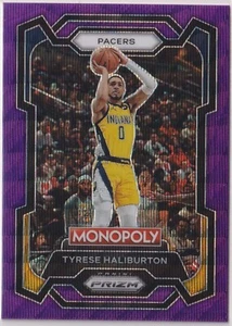 Tyrese Haliburton 2023-24 Panini Prizm Monopoly Purple Wave Prizm #34 - Picture 1 of 2