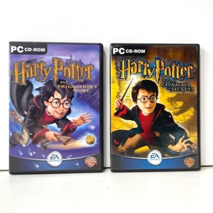 Harry Potter PC CD-ROM Videojuego Paquete Piedra Filosofal + Cámara de los Secretos - Imagen 1 de 5
