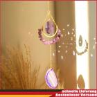 Art Craft Natürlicher Mond-Achat Regenbogen-Prismen Kristall-Lichtfänger (lila)