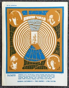 Vintage 1967 Handzettel The Doors at Berkeley Community Theater KMPX Jim Morrison - Bild 1 von 8