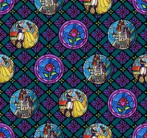 Disney Die Schöne und das Biest 100% Baumwollstoff Fat Quarter - Bild 1 von 1